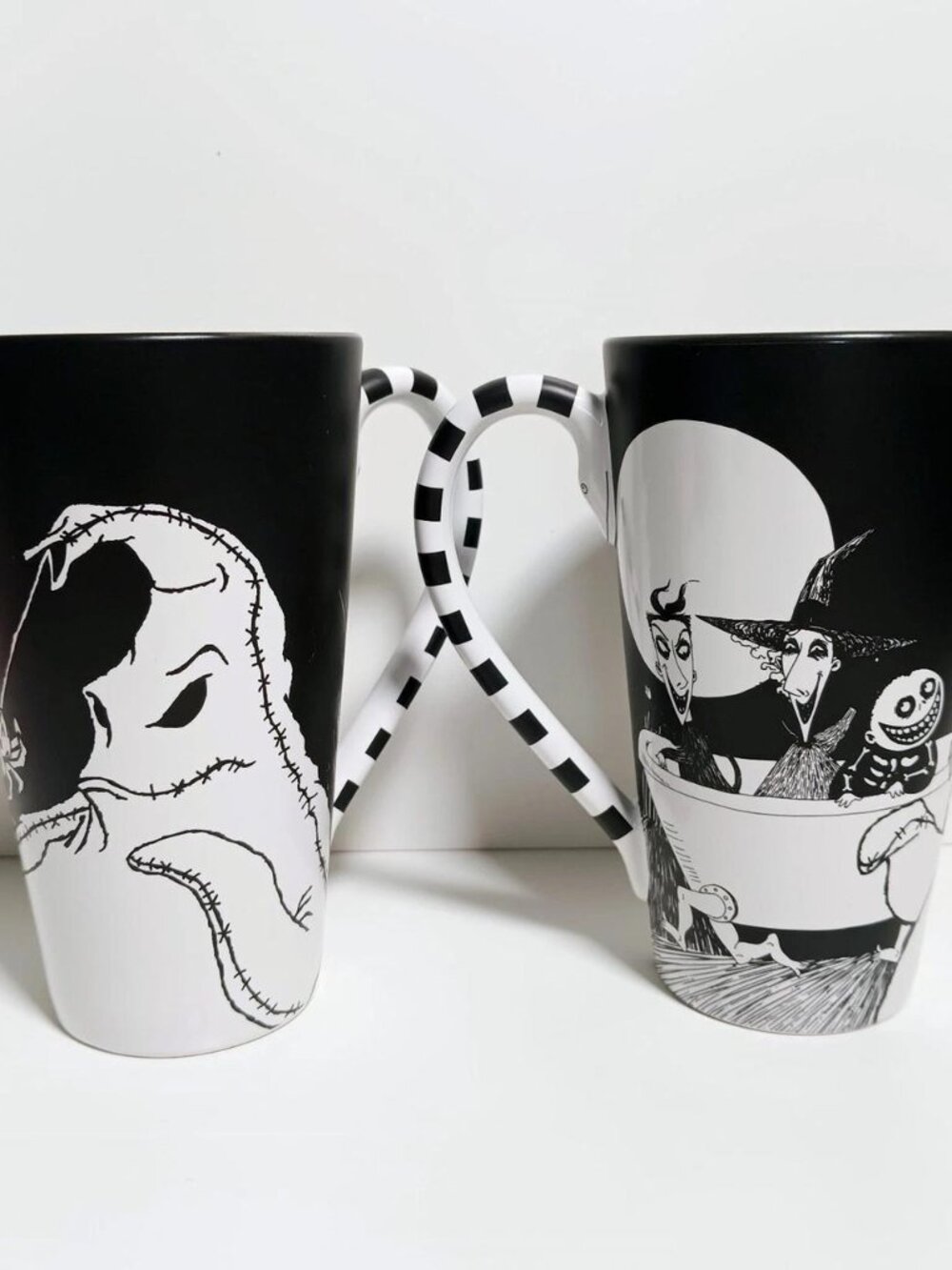 Disney Store Nightmare Before Christmas Tall Latte Mug Set Oogie Boogie Set of 2